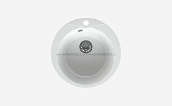 MAXSTONE Мойка глянцевая MS-1 (белый снег) 470*470*215